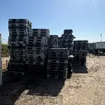 Used Plastic Pallets - Stackable, 4 - Way, 43 × 43" 2