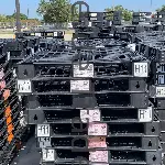 Used Plastic Pallets - Rackable, 4 - Way, 48 × 40" 1