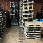 Used Plastic Pallets - Rackable, 4 - Way, 56 × 44" 1