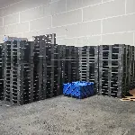 Used Plastic Pallets - Stackable, 4 - Way, 43 × 43" 1