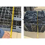 Used Plastic Pallets - Rackable, 4 - Way, 48 × 48" 1