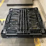 Used Plastic Pallets - Stackable, 4 - Way, 1300 × 1100mm 2