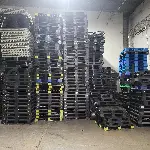 Used Plastic Pallets - Stackable, 4 - Way, 43 × 43" 1