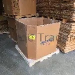 48 × 40 × 40" - Used Gaylord Boxes - 5 Wall, Octagon, Partial Flap Bottoms 2